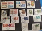 Denmark, nice lot of old all different FDC cancellations on cut outs V