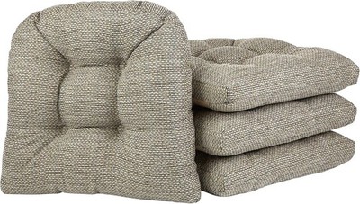 Klear Vu Gripper Overstuffed Universal Non-Slip Dining Chair Cushions for Kitche