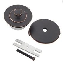 Everbilt Lift and Turn Bath Drain Remodel Kit Overflow Plate Oil Rubbed Bronze