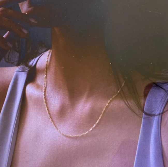 14K- 18'' GOLD -1ct ROUND CUT D/VVS1 DIAMOND- - Image 4 of 4