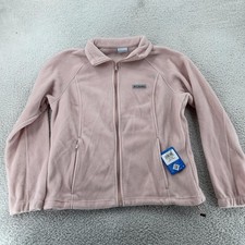 Columbia Benton Springs Jacket Womens XL Pink Fleece Cozy Warm Winter Full Zip