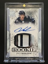 2017-18 UD The Cup Jack Roslovic #153 /249 RC Rookie Patch auto RPA - pics 🔥!!