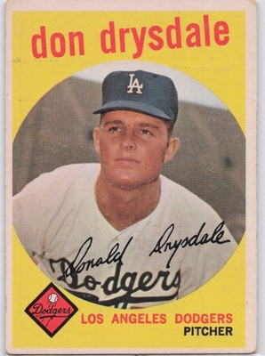 1959 Topps #387 Don Drysdale