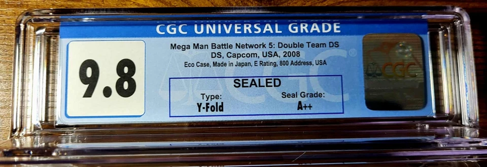 2008 Mega Man Battle Network 5: Double Team DS CGC 9.8 A++ NEW Sealed Y Folds - Image 3 of 3