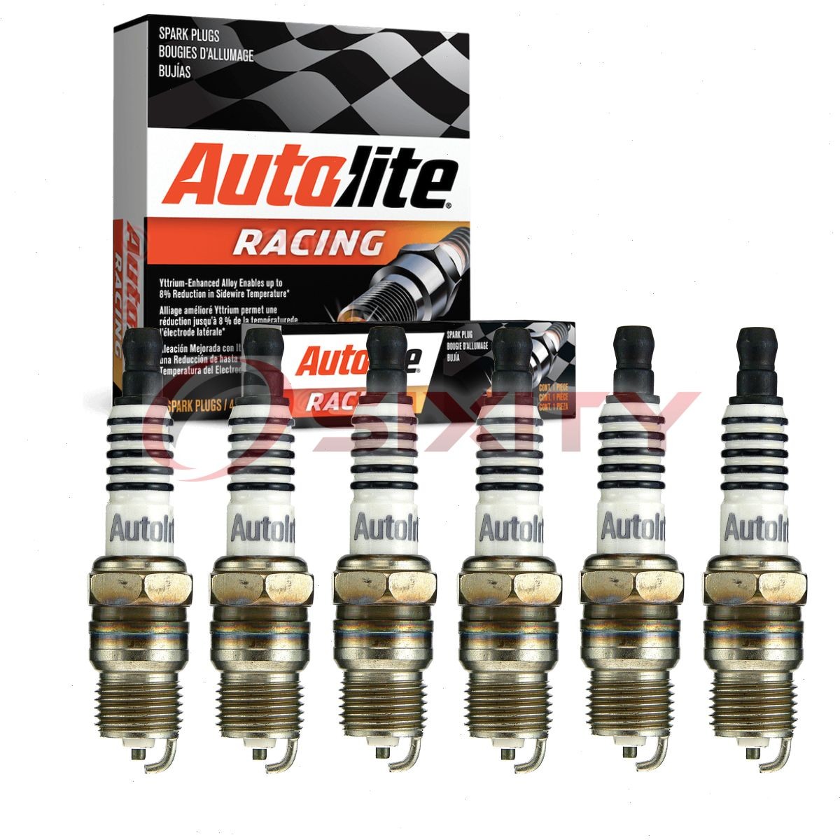 6 pc Autolite Racing AR12 Spark Plugs for AF092 5333 5034 40TS 400 3376 mb