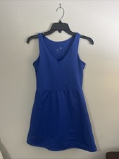 GapFit Active Tank Dress Women's X-Small Deep Ultramarine Blue Built-in Shorts