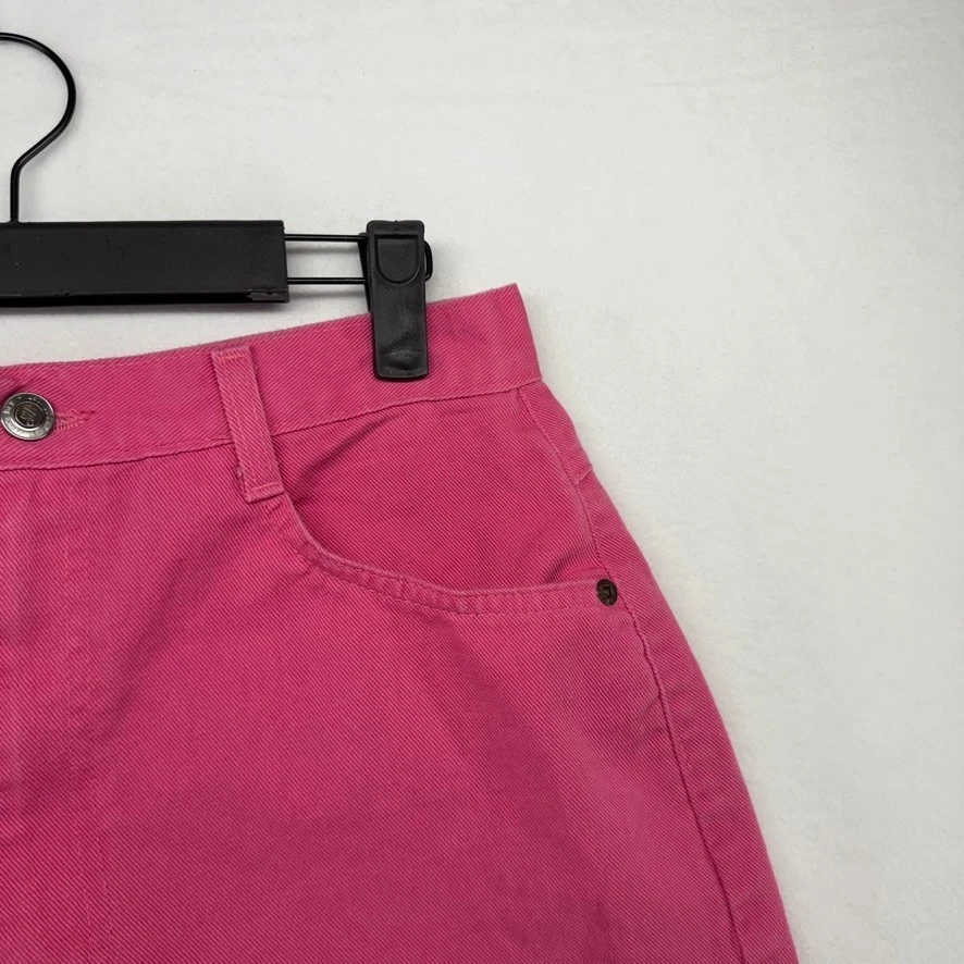Pantalones Cortos Vaqueros Vintage St John's Bay Para Mujer 8 Rosa Denim Mamá Cintura Alta Años 90 Foto 2 de 4
