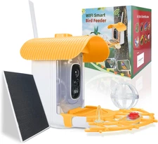 Bird Feeder with Camera, Smart Bird Cam with AI Identify Birdspecies, Auto Recor