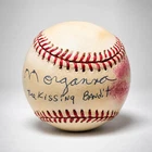 Morganna Roberts The Kissing Bandit Signed & Kissed MLB Baseball Autograph JSA