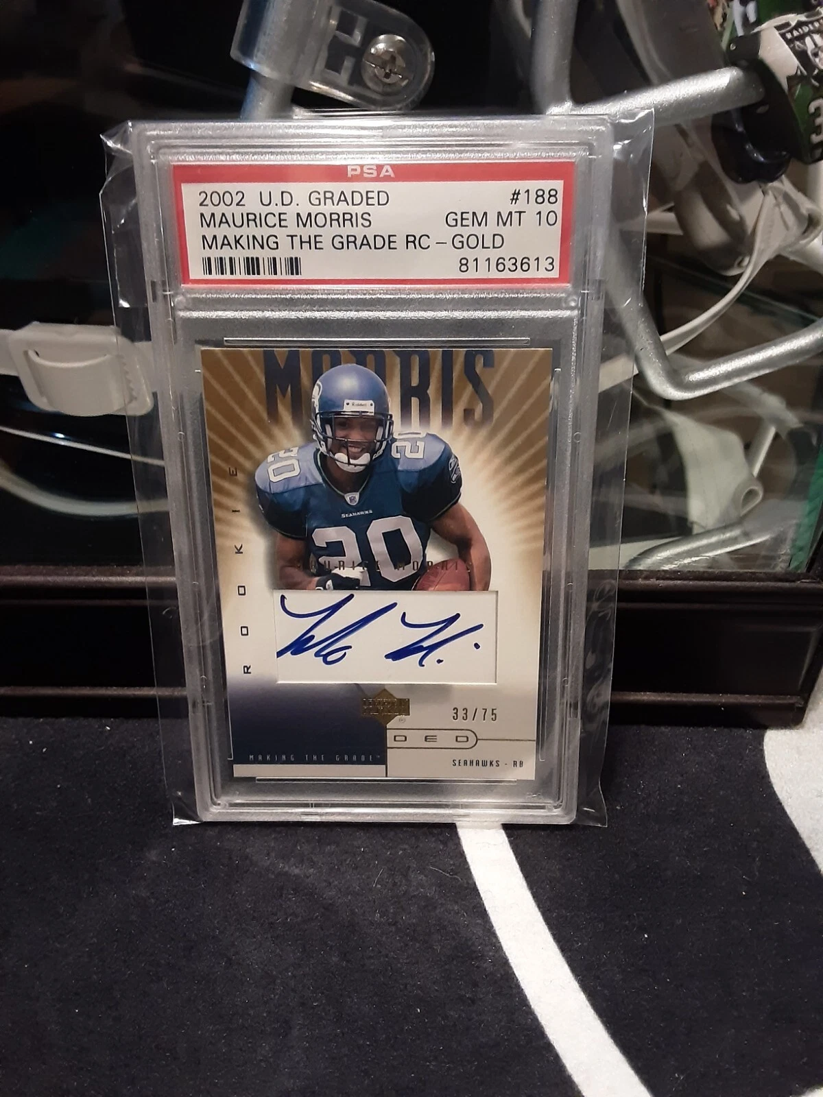 Maurice Morris Upper Deck Graded #188 Making the Grade RC-Gold