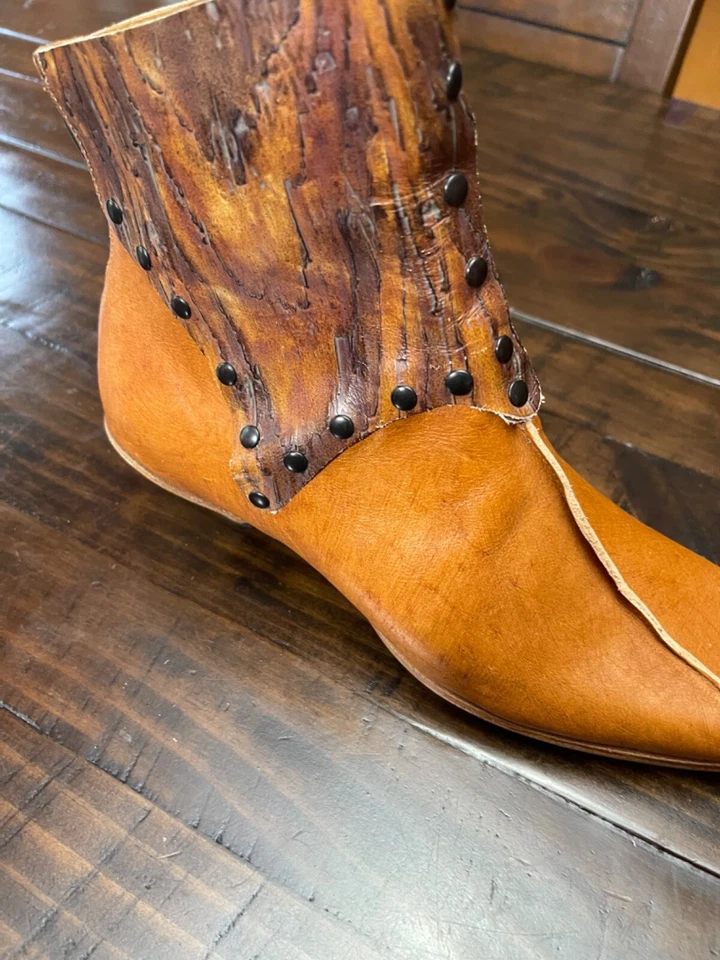 CYDWOQ Botas Cortas Hechas a Mano Mujer Cuero. Precio original de $450.00 Foto 2 de 4