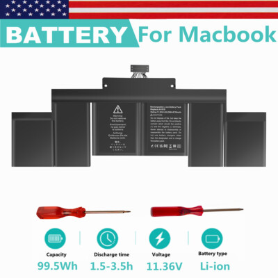 Battery for Apple Mid 2015 MacBook Pro 15'' Retina A1398 EMC 2909 EMC 2910 A1618
