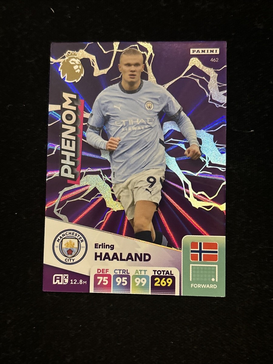 panini adrenalyn xl EPL 2025 Erling Haaland Phenom Card 462 panini adrenalyn xl EPL 2025 Erling Haaland Phenom Card 462