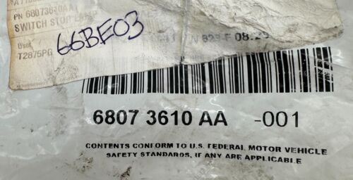 Jeep Compass (2017 - 2020) Brake Light Switch 68073610AA Genuine & New - Picture 4 of 4