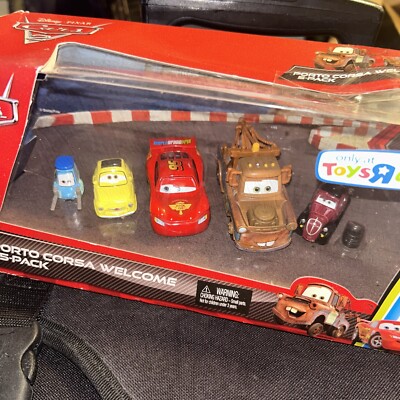 Disney Pixar cars two Porto Corsa welcome five pack Toys  R  Us only race around