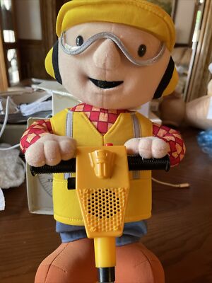 Bob The Builder Talking Toy Jack Hammer Hasbro 2001 Tested!