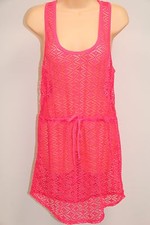 NWT Miken Swim Swimsuit Cover Up Dress Tunic Size L Macy's Pink