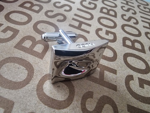 Neu Hugo Boss Herren Silber Smart Smoking Abschlussball Hochzeit Anzug Hemd Manschettenknöpfe Manschettenknöpfe - Bild 4 von 24