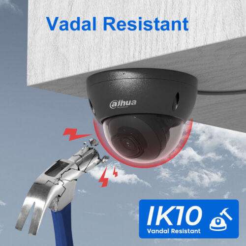Dahua 4MP IPC-HDBW2441E-S IP67 POE Dome WizSense IP Camera 2 Way Audio Black - Picture 10 of 22