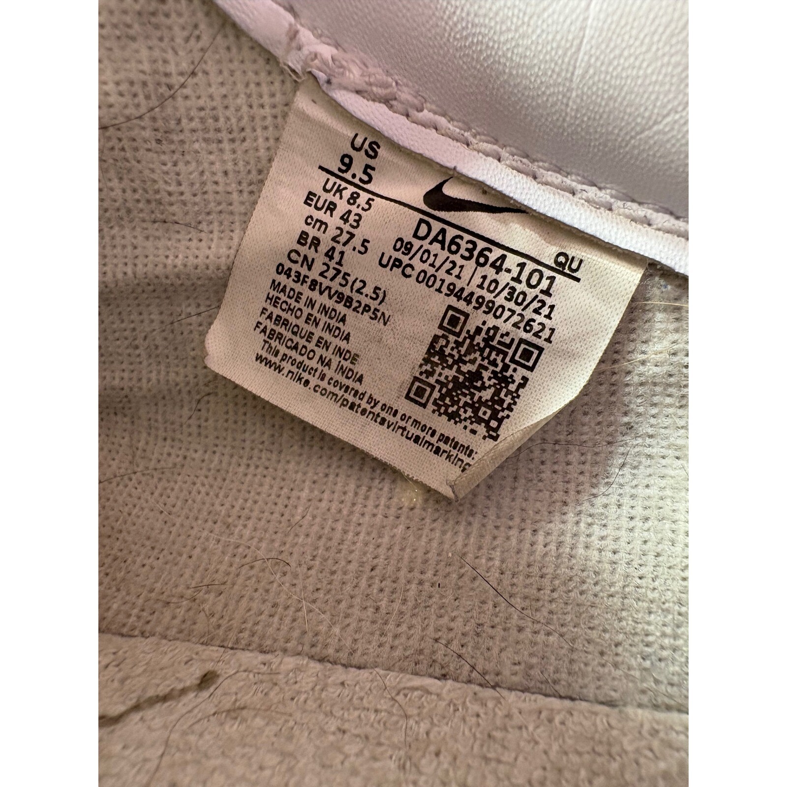 Nike Blazer Low Leather Sneakers Casual Retro Shoes White Black Size thumbnail 7