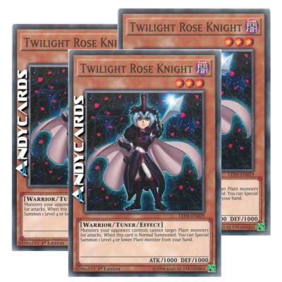 3x TWILIGHT ROSE KNIGHT (Ritter der Dämmerungsrose) Common LED4 EN029
