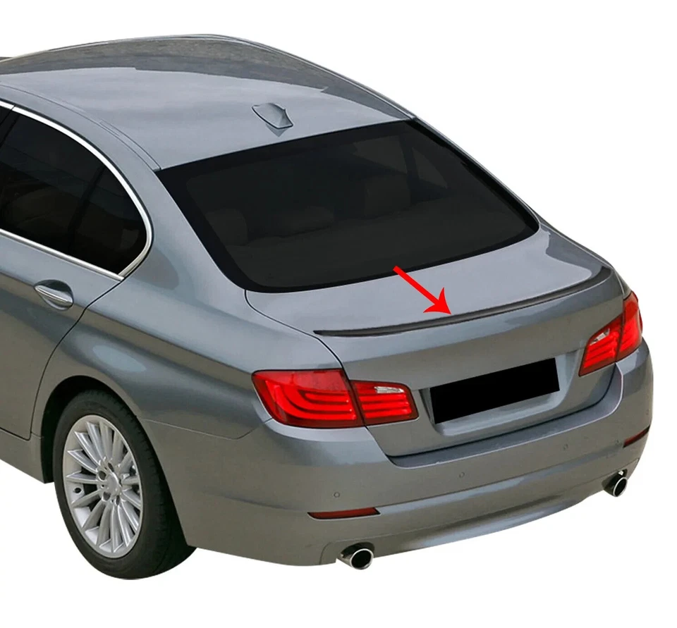 Alerón labial trasero pintado para BMW Serie 5 F10 2011-2016 sedán negro Foto 3 de 4