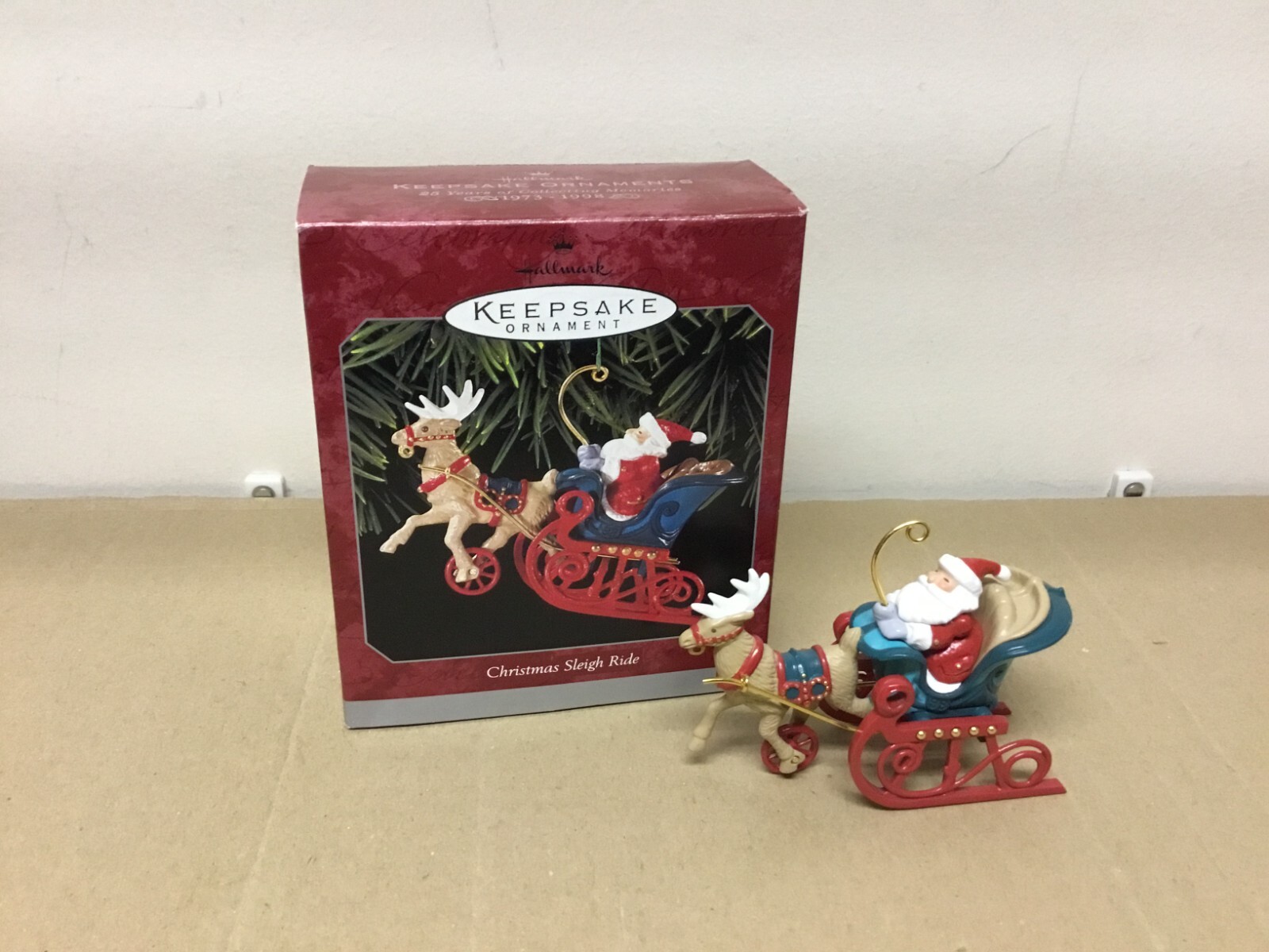 1998 Hallmark Christmas Sleigh Ride Keepsake Ornament Collection