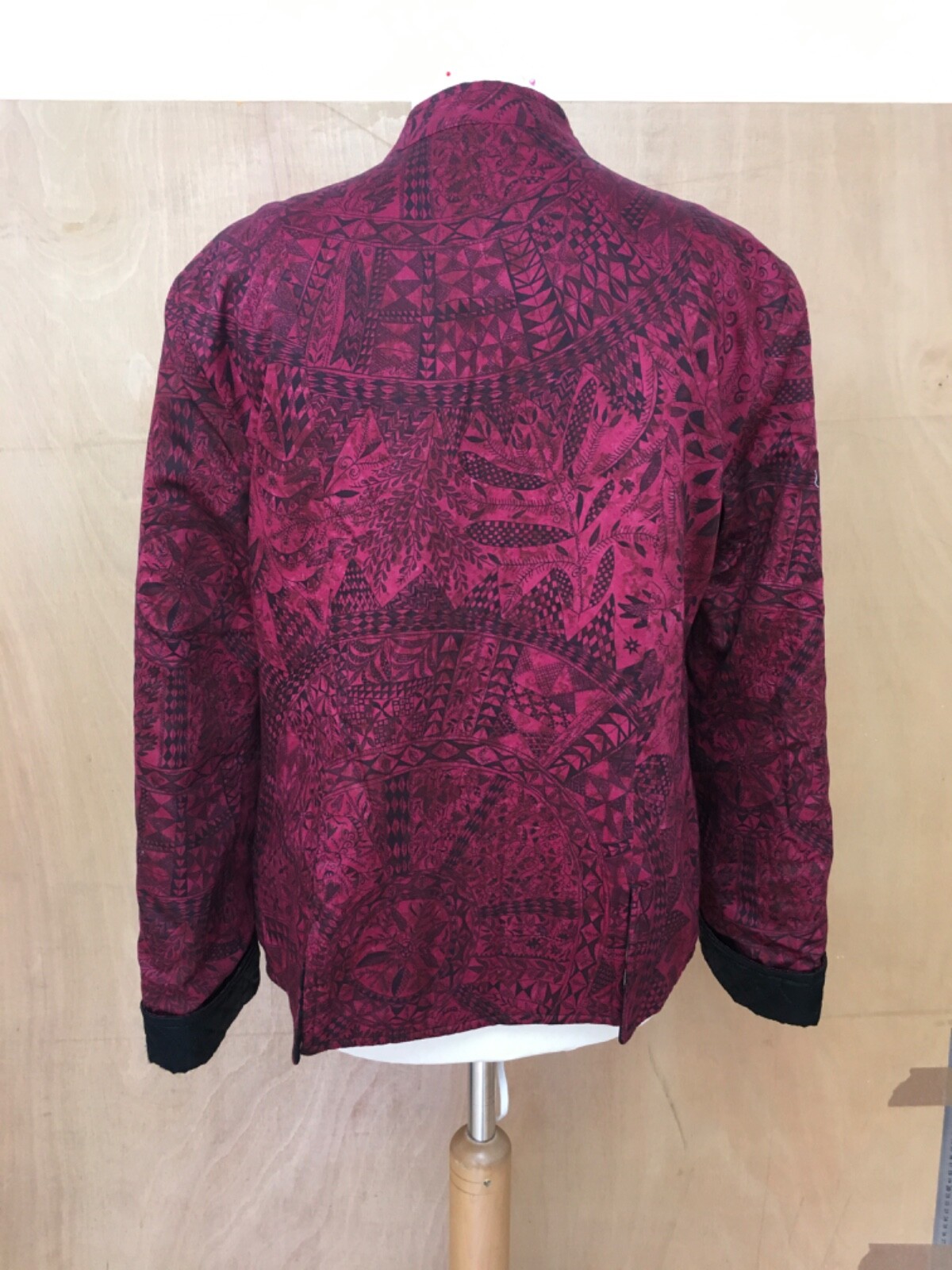 Peruvian Connection reversible jacket red black p… - image 5