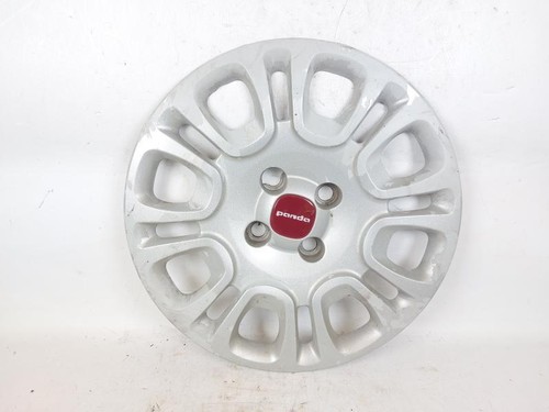 Lot De 4 Enjoliveurs Pour Fiat Panda 2012 – Diamètre 14 Pouces – Double Couche De Peinture – Fixation Par Anneau Métallique