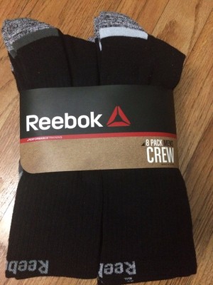 reebok black men's socks