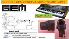 150x  GEM 140217 JACK STEREO SLIM Orizzontal Socket PCB   x PROMEGA 2/ 3 & WK3