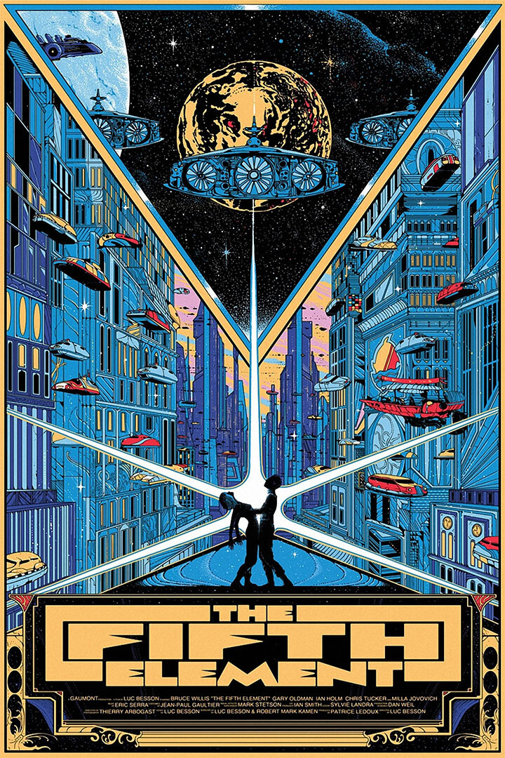 The Fifth Element Movie Alternate Version Action Wall Art Home