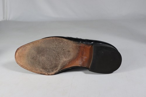 Zapatos de vestir Oxford de colección Johnston & Murphy de cuero negro con punta de ala talla 12 para hombre lg - Imagen 9 de 18