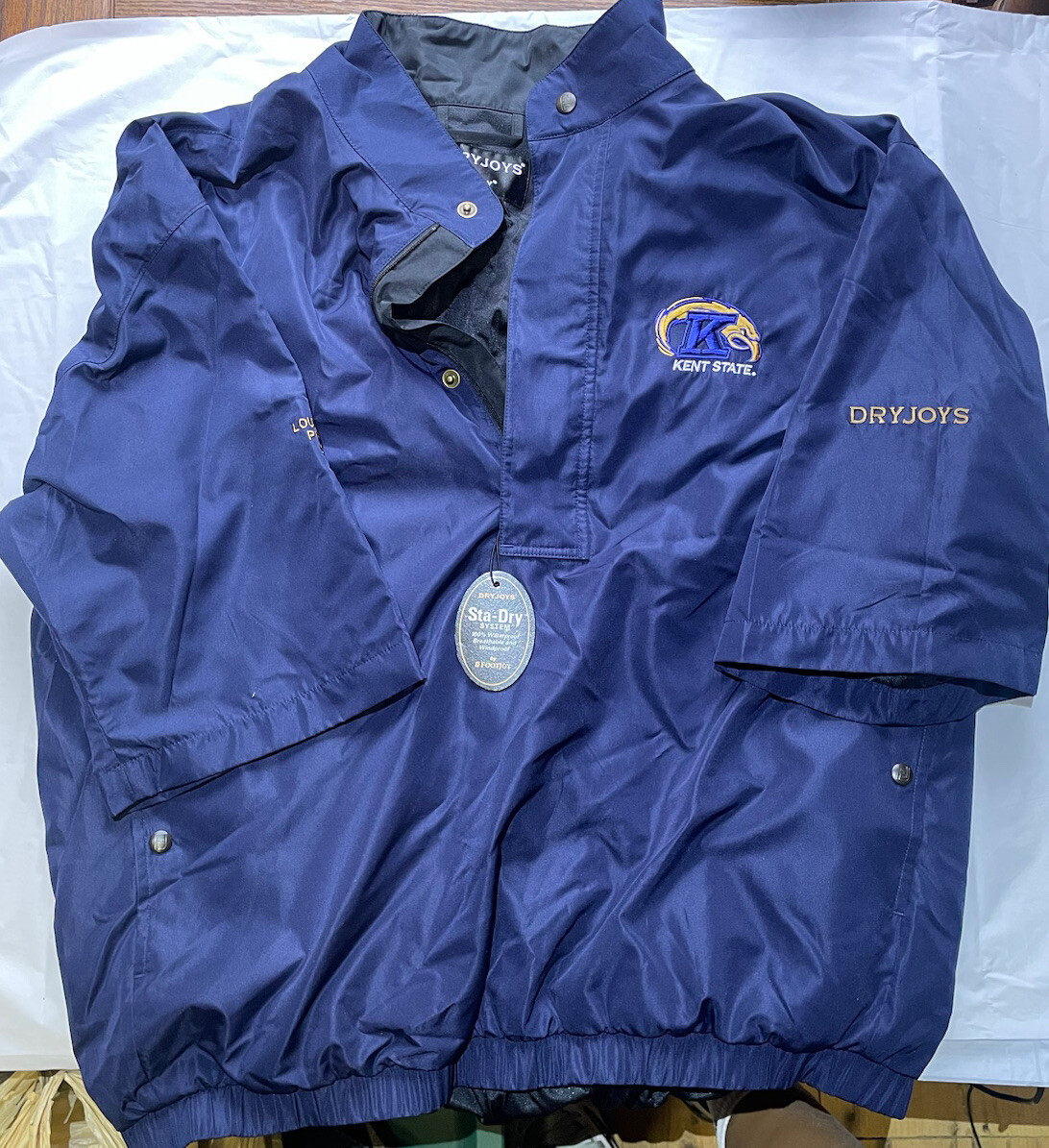 Kent State University Footjoy Dryjoy Rain Shirt Jacket Golf Waterproof