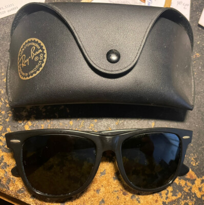 Vintage B&L RAY-BAN USA L1724 VTAS Black Ebony Wayfarer 2