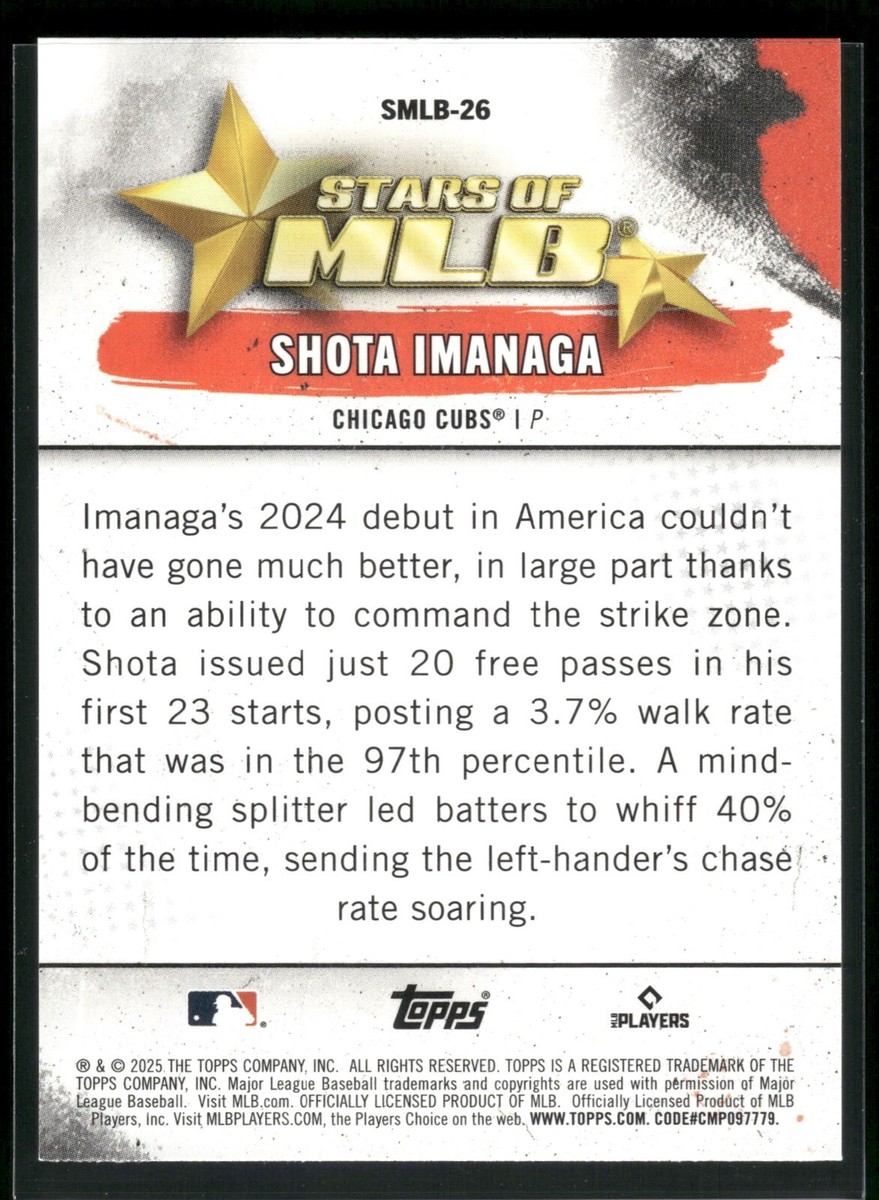 2025 Topps Series 1 Baseball - Stars Of MLB - #26 Shota Imanaga | eBay