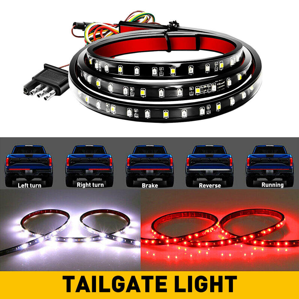 Universal Tailgate LED Strip Bar Truck Brake Turn Signal Light Tail Super Bright