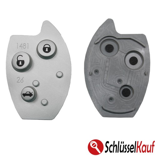 1X Auto Schlüssel Tastenfeld 3 Tasten Gummi Pad NEU passend für CITROEN C5 XSARA - Picture 5 of 6