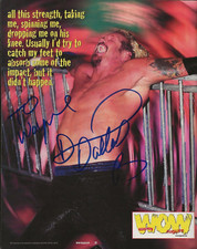 Diamond Dallas Page REAL hand SIGNED Mag Pinup Photo #2 COA Autographed WCW WWF