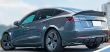Glossy Black PSM Style Rear Trunk Spoiler Wing For 2017-2023 Tesla Model 3 Sedan