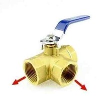 Dreiwege-Kugelhahn von 1/4"-1" 3-Wege-Kugelhahn mit T/L-Bohrung, 3-Wege-Ventil,