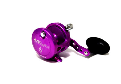 Avet SXJ5.3 G2 NGP Single Speed Lever Drag Reel - Right Hand - PURPLE - New