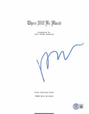 PAUL THOMAS ANDERSON SIGNED AUTOGRAPH THERE WILL BE BLOOD FULL SCRIPT BECKETT 