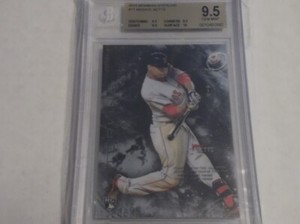 2014 Bowman Sterling MOOKIE BETTS Rookie card #17. BGS 9.5 (GemMINT) SP  RC