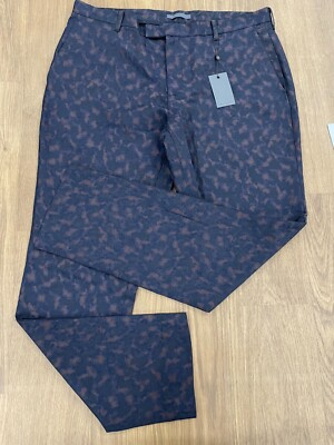 #ad NWT $498 John Varvatos Chino Pants In Merlot Size: 54 $205.15