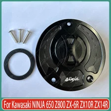 Motorcycle Fuel Gas Tank cap Cover For Kawasaki NINJA 650 Z800 ZX-6R ZX10R ZX14R