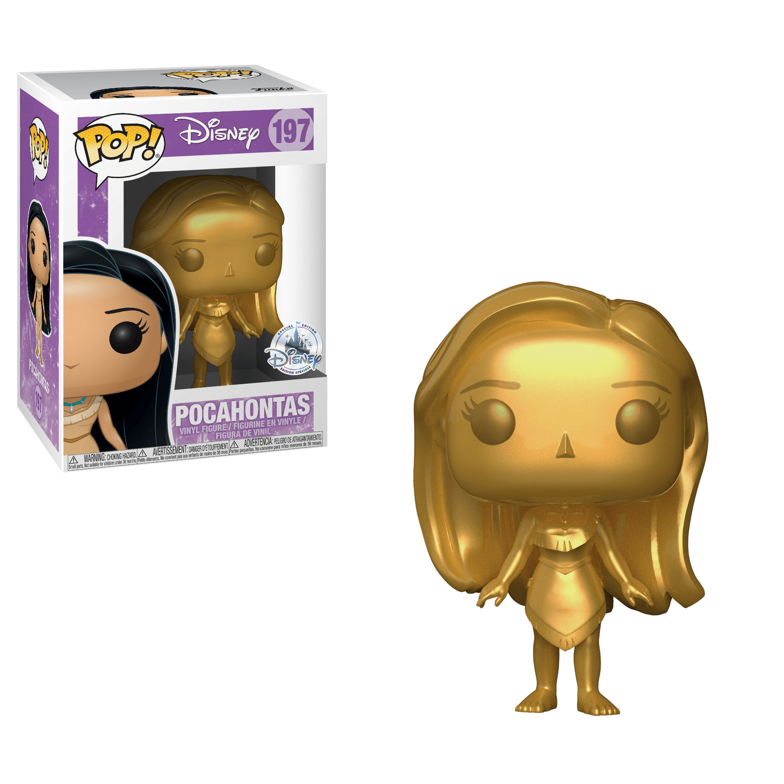 Funko Pop! Figura De Vinilo De Disney Pocahontas (Dorada)