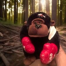 Dan Dee You Knock Me Put Gorilla Valentine's Day Plush Rare Vintage