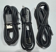 USB-A to Micro-USB Charging Cable 3 Pack - Black