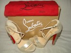 100% AUTH NEW WOMEN LOUBOUTIN FRINGE BLAKE 140 CHAIN PLATFORM HEELS/PUMPS US 8.5 — photo 5